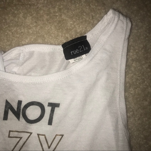 Rue 21 White tank top - Picture 3 of 3